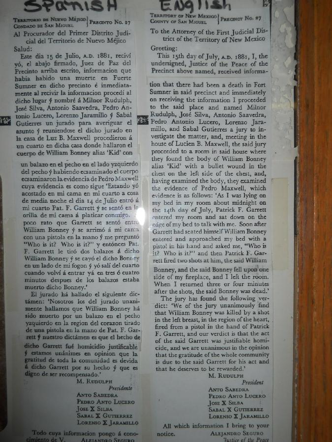 New Mexico - Ft. Sumner - Billy the Kid Museum