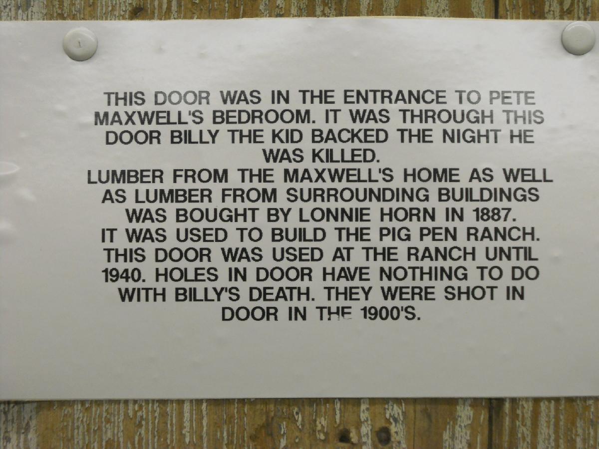 New Mexico - Ft. Sumner - Billy the Kid Museum