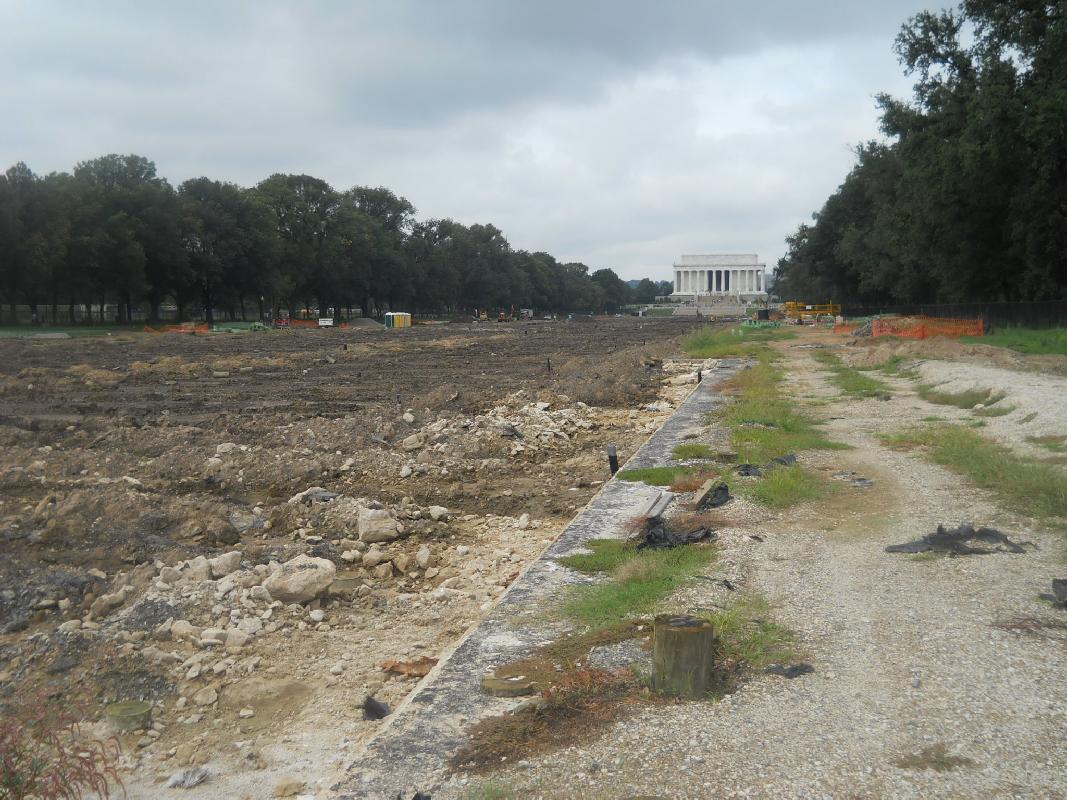 The Reflecting Pool in full restoration...