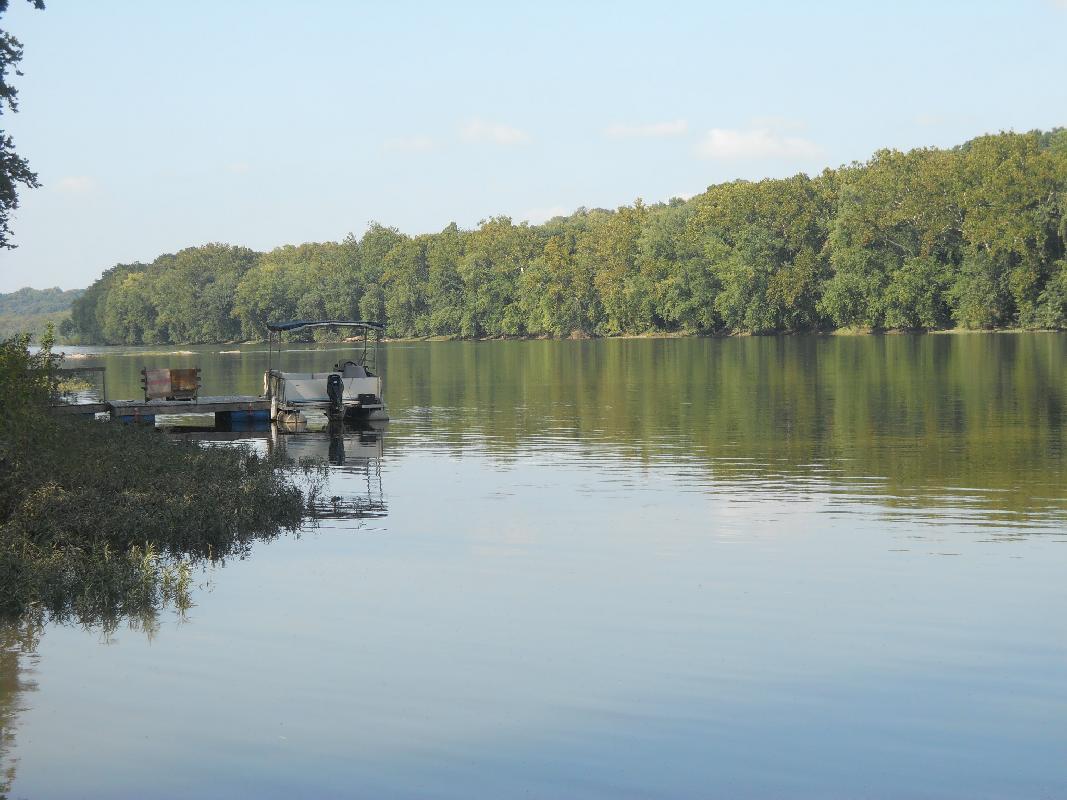 Upstream from the confluence of the Shenendoah and Potomac Rivers at Harper's Ferry