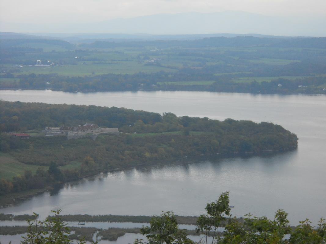 Mt. Defiance above the Fort where the British cannoned hell out of them