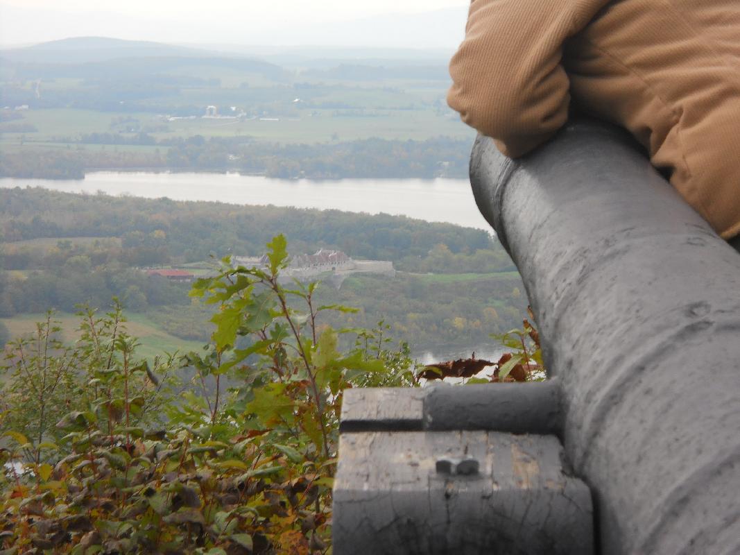 Mt. Defiance above the Fort where the British cannoned hell out of them